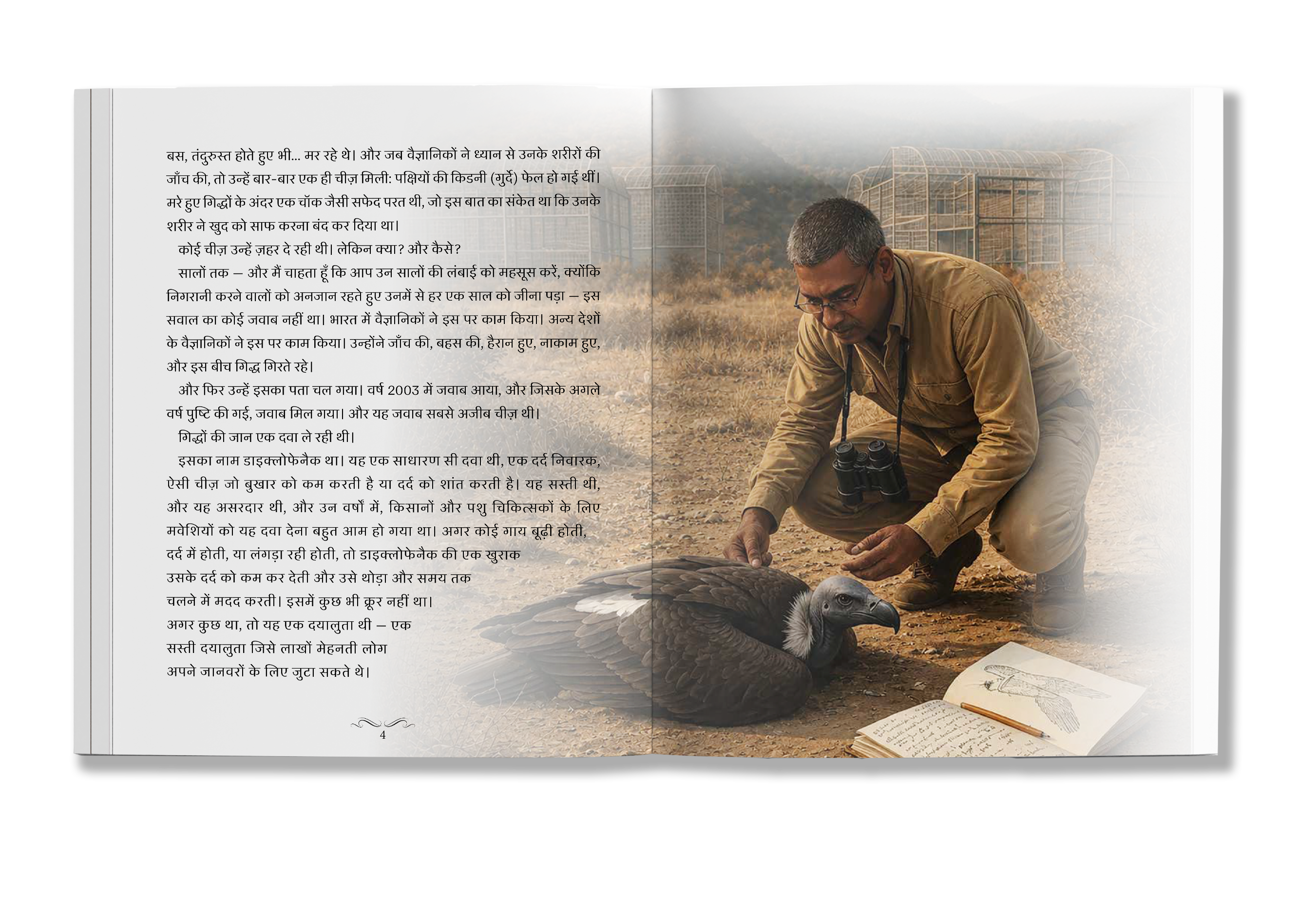 Open illustrated edition of Saving Jatayu in Hindi